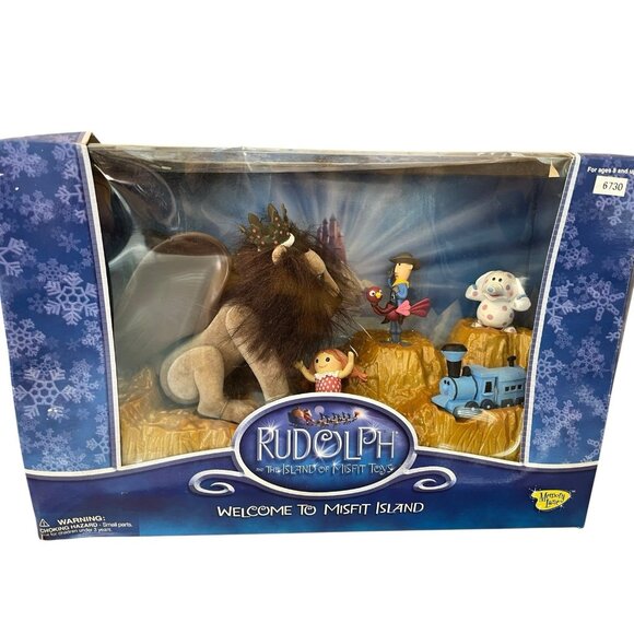 Rudolph Welcome to Misfit Island King Moonracer Doll Train Ostrich Elephant Box - Picture 1 of 6